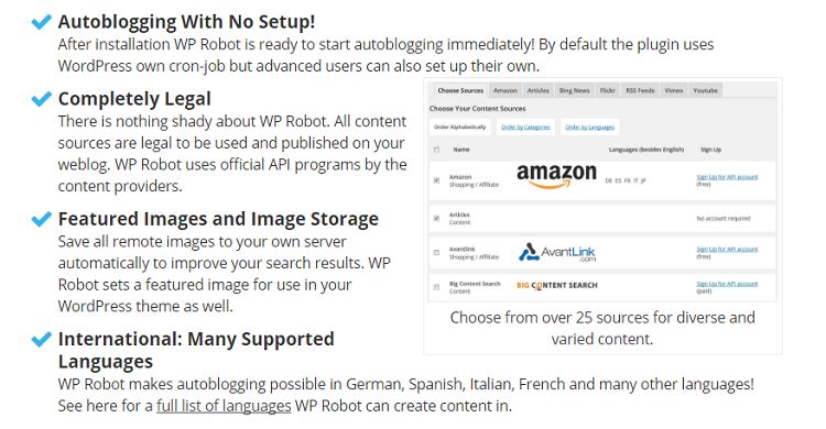 WP Robot 5 - Content Curation