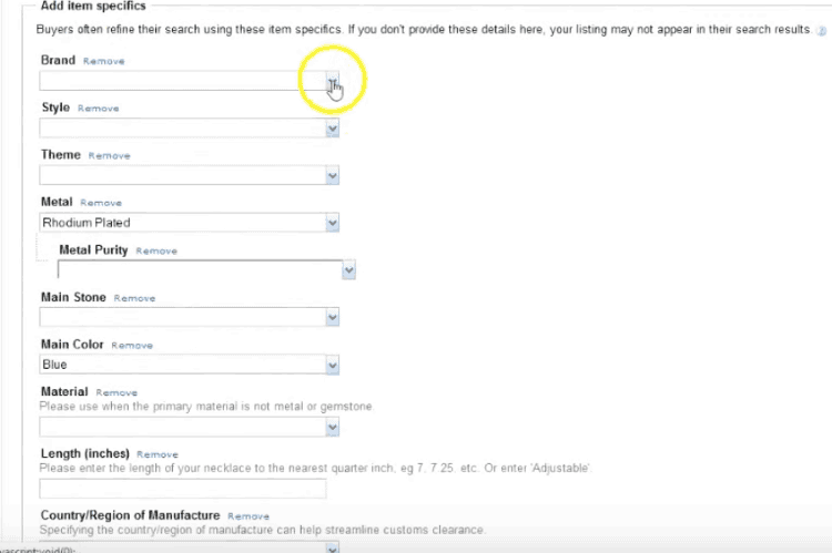 <p>Provide item specifics including the condition of the item.</p>